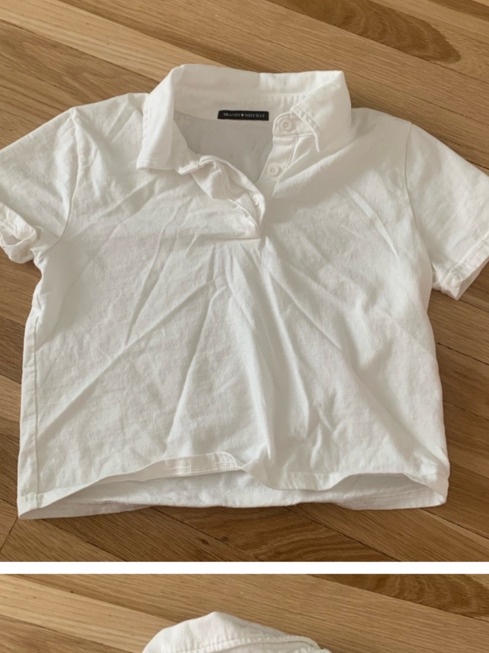 Brandy Melville Gertrude white collard shirt